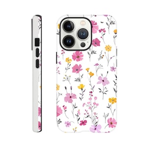 Birth Month Flower Daisy April Birthday Phone Case iPhone 14 13 12 Pro Max Mini X Xs Xr SE Tough Case, Samsung Galaxy S20 S21 S22 Ultra image 4