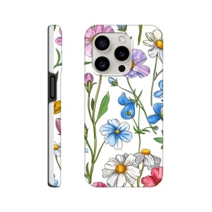 Birth Month Flower Daisy April Birthday Phone Case iPhone 14 13 12 Pro Max Mini X Xs Xr SE Tough Case, Samsung Galaxy S20 S21 S22 Ultra image 5