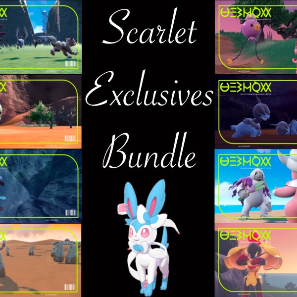 Pokemon Scarelt and Violet Scarlet Exclusives Bundle