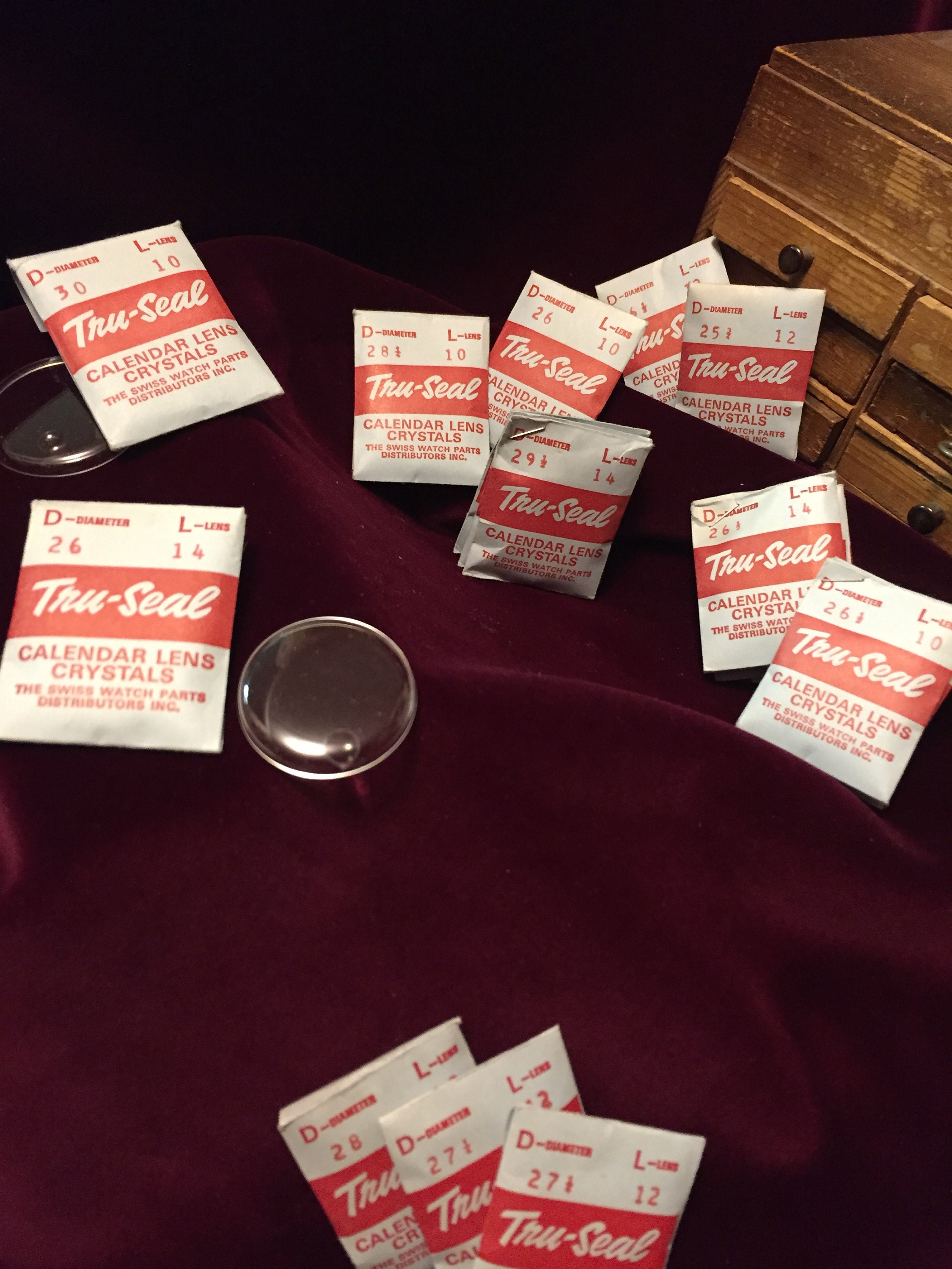 Pocket Watch Crystals, NOS, Antique, Vintage, Assorted Lots 18 for