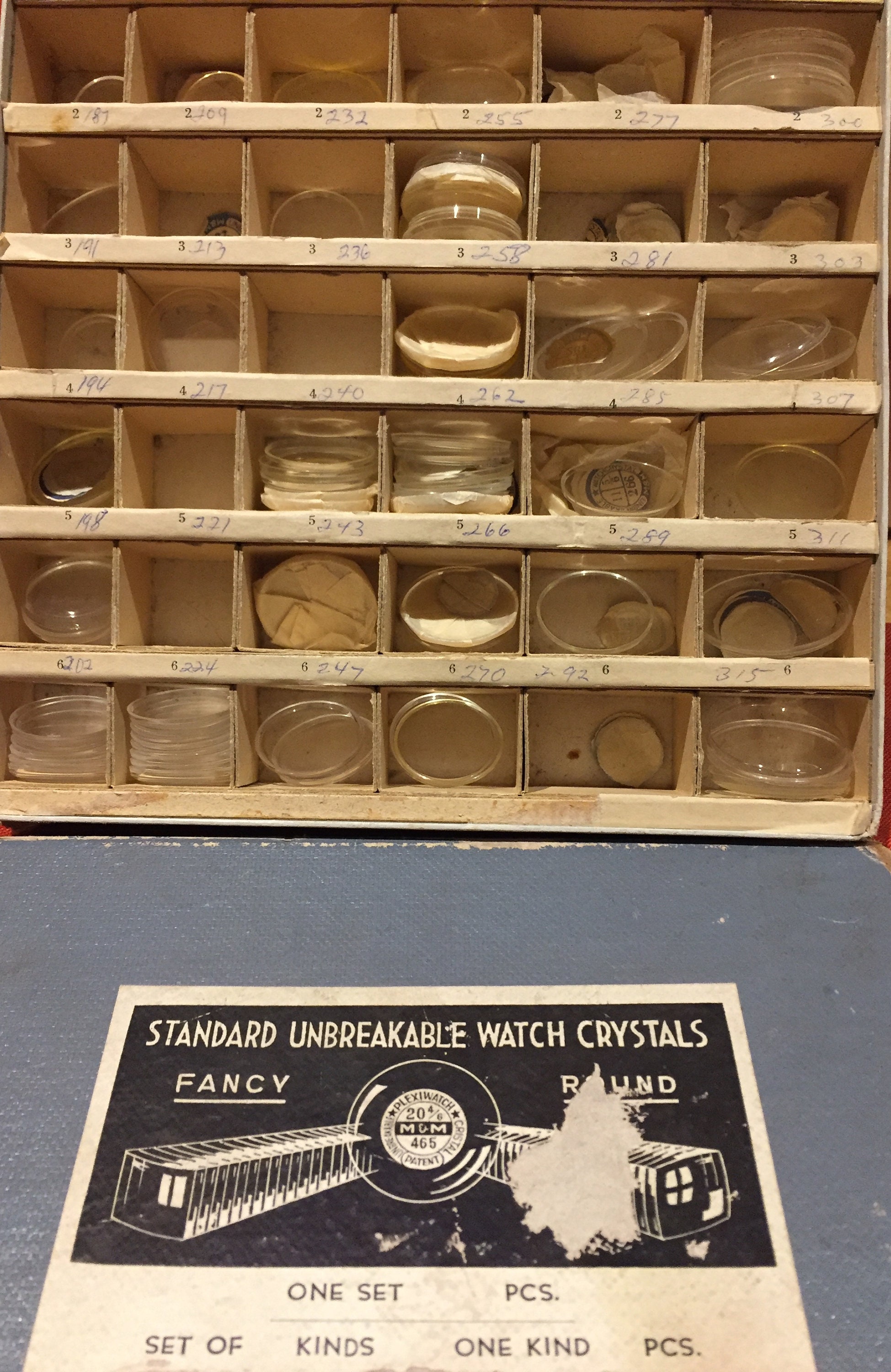 Pocket Watch Crystals, NOS, Antique, Vintage, Assorted Lots 18 for