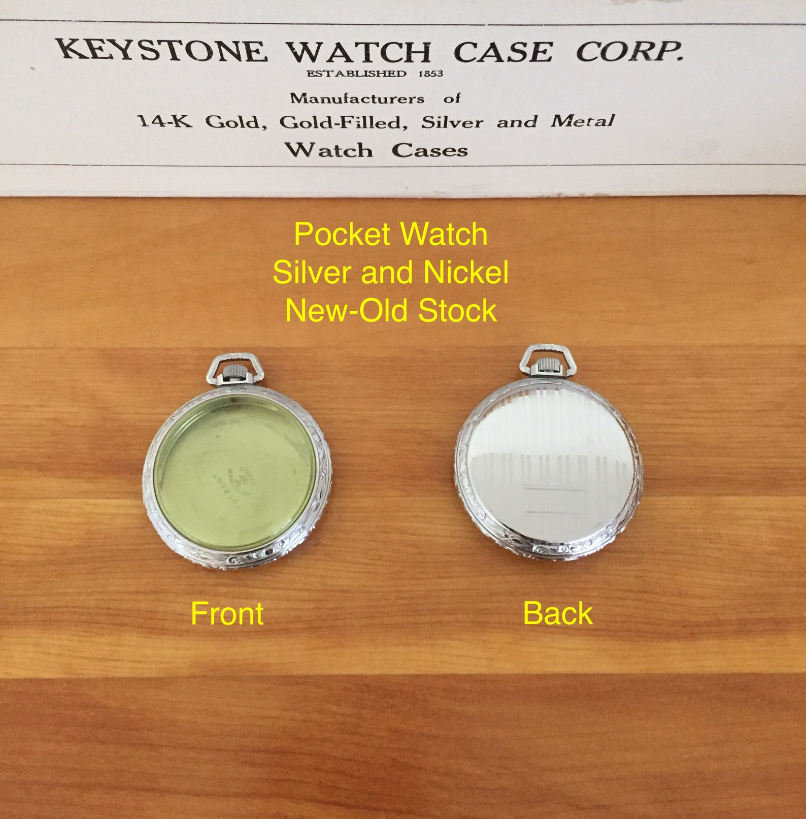 Pocket Watch Cases Sturdy/Keystone Watch Case Company Etsy