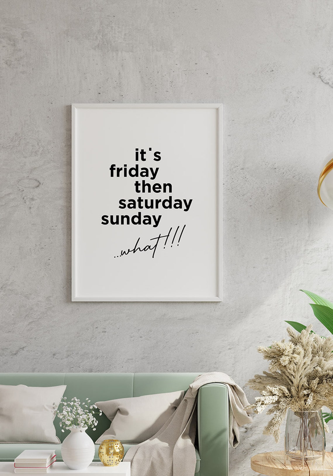 Its Friday Then It's Saturday Sunday Tekst Poster: It's friday then saturday sunday...what sw | Etsy