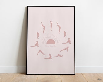 Poster: Sun Salutation, rosé