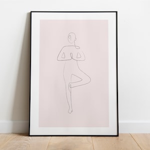 Póster: Saludo al sol, rosado