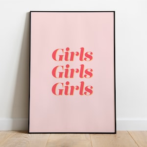 Póster: Chicas, Chicas, Chicas, Rosado