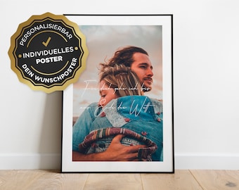 Personalized poster with your picture and quote