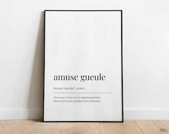 Poster: Amuse Gueule