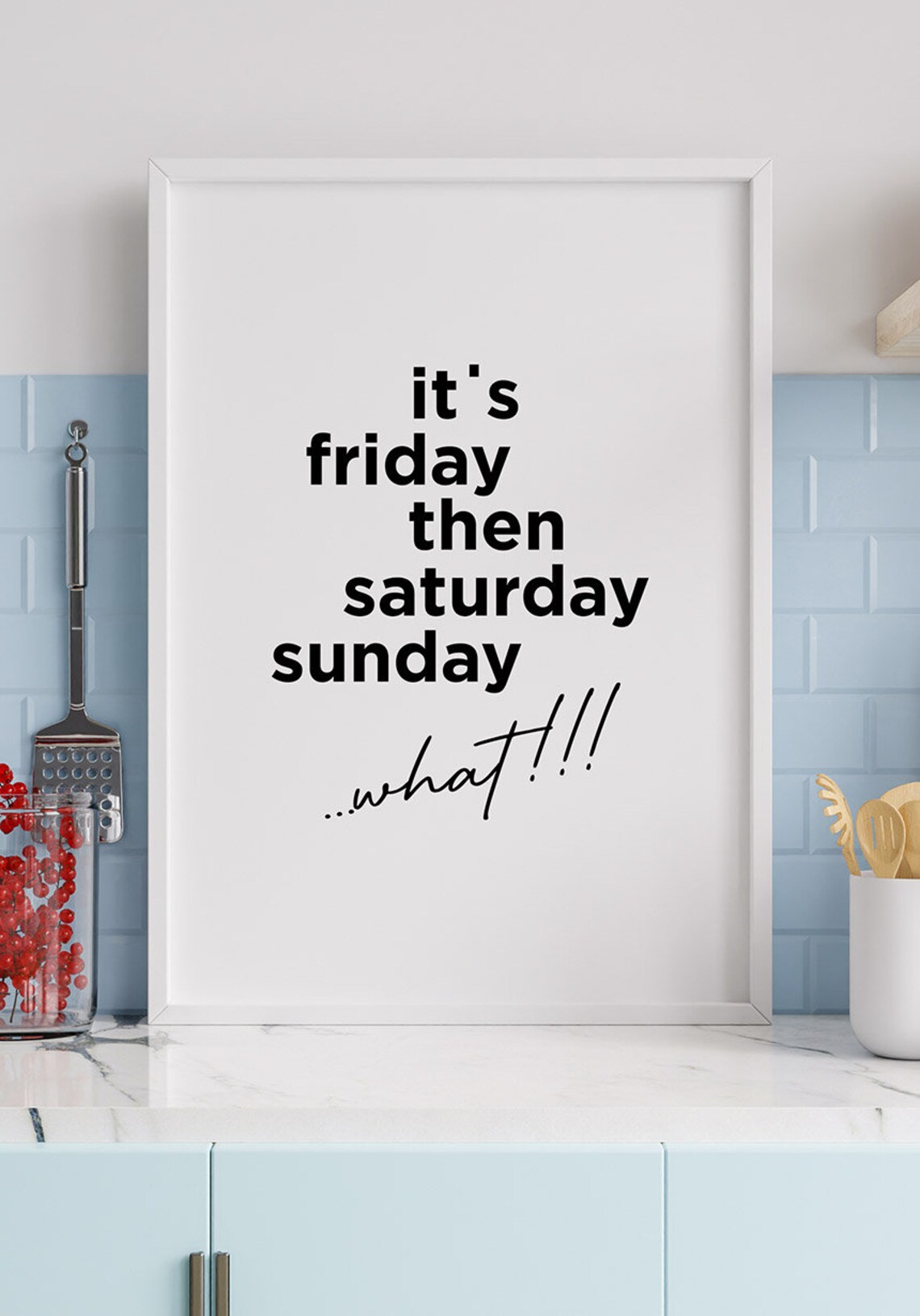 Its Friday Then It's Saturday Sunday Tekst Poster: It's friday then saturday sunday...what sw | Etsy