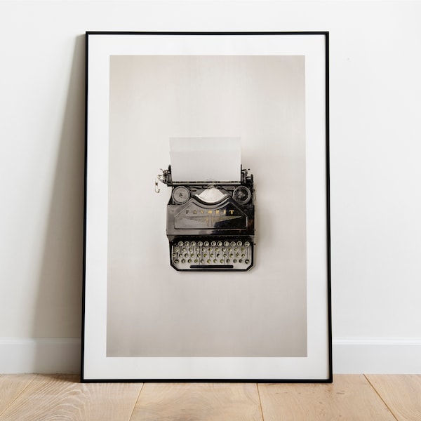 Poster: Vintage Schreibmaschine