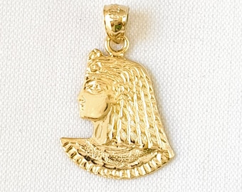 14K Yellow Gold King Tut Pendant