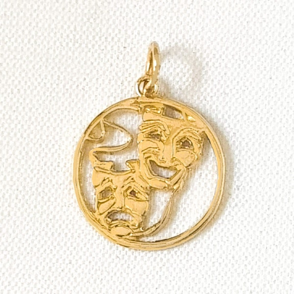 Drama Masks Charm Etsy