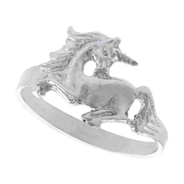 925 Sterling Silver Unicorn Ring