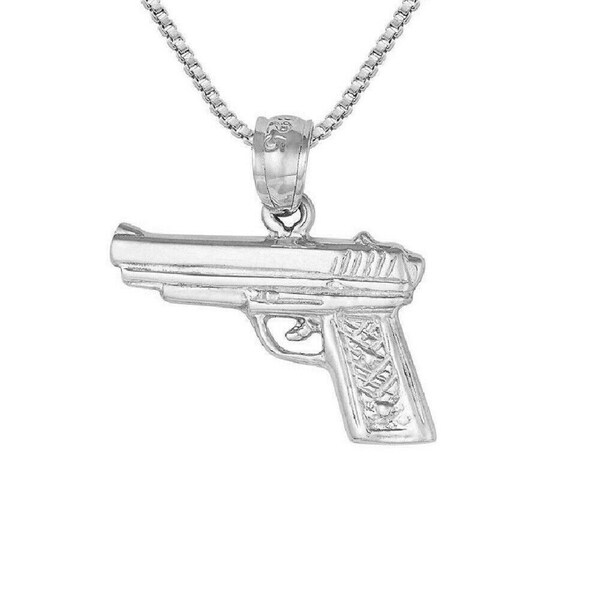 Handgun Necklace Etsy