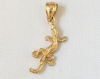 Charme pendentif Lézard en or jaune 14K