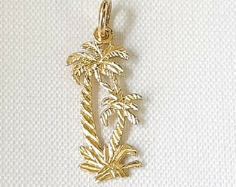 14K Gelbgold PALME Anhänger