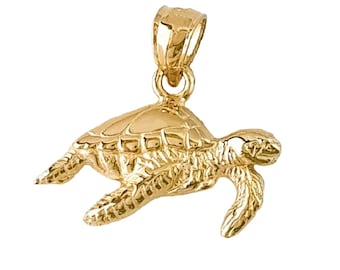 14K geelgouden schildpadhanger