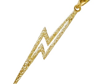 Pendentif LIGHTNING BOLT en or jaune 14 carats