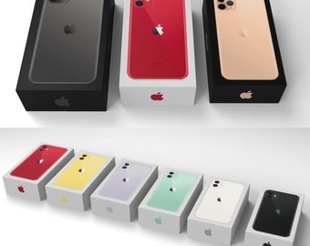 Koop er één, krijg er één gratis Alle officiële dozen iPhone 11 en 11 Pro en 11 Pro Max 3D-modelmix, fbx, dae, obj-bestanden Direct downloaden