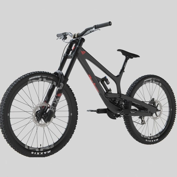 YT Tues Downhill DH Mountain Bike Textured High Poly 3D Model Blend Dae Fbx Obj Usd Pbr Files Instant Download Etsy