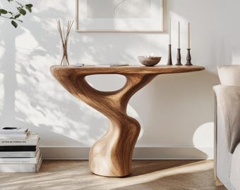 Altholz Flur Konsolentisch Unikat Flur Kommode Live Edge Tisch Einweihungsparty Geschenk