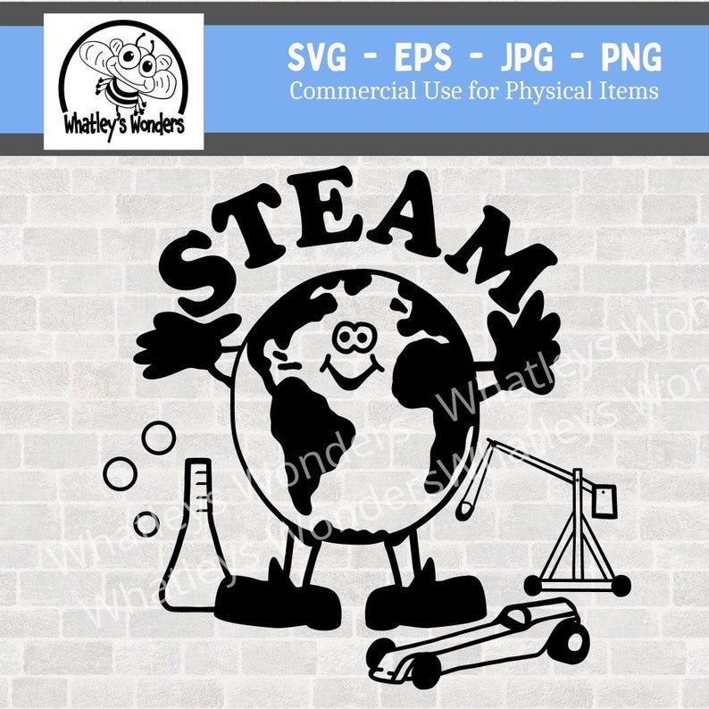 Steam Svg STEM JPG Science Technology Engineering and Math - Etsy