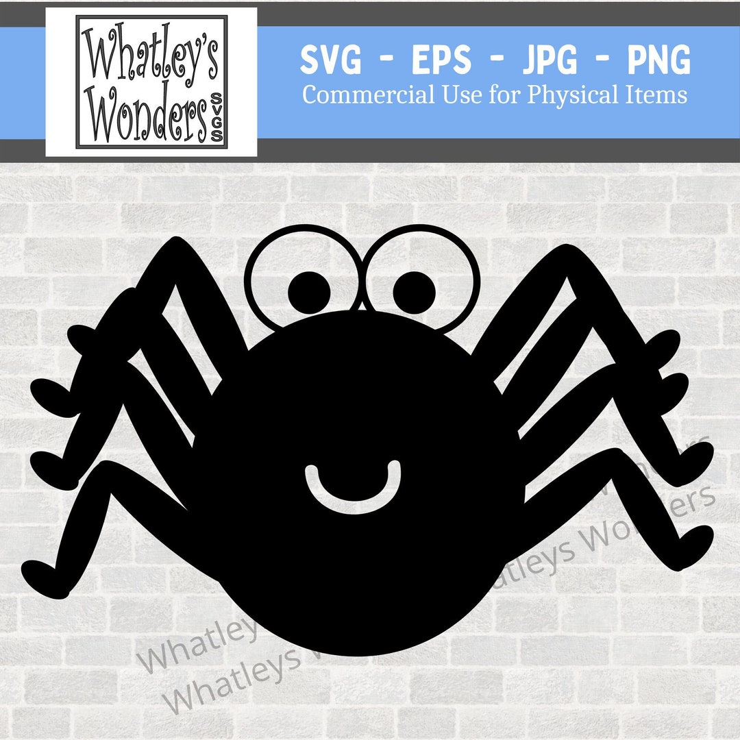 Spider Svg Happy Spider Cut File Kids Halloween Svg - Etsy Australia