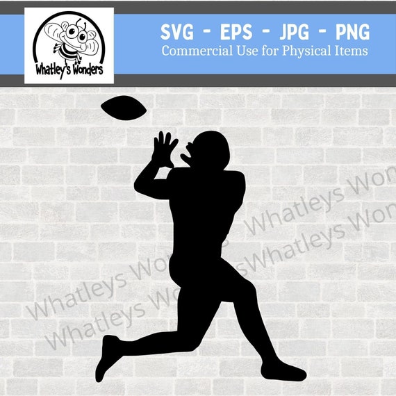 Football SVG Receiver JPG Game Cut File Tshirt File Etsy