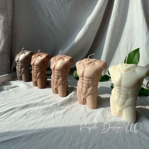 CHOOSE SCENT|Large Male Body Shaped Candle|Male Torso Candle|Venus|Statue Candle|10 cm & 14.5cm