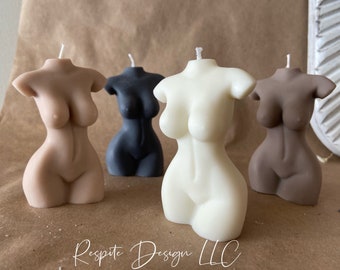 Small Female Body Torso Candle | Mother's Day | Venus Candle | Goddess Candle | Body Candle | Female Torso Candle | Scented Candle 9.1 cm
