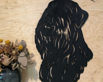 Benutzerdefinierte Wandkunst Dekor Hund Black Russian Terrier BRT Zwinger Logo Holz Metall Geschenk individuelle Dekor hausgemachte Metall Dogshow Weihnachten Weihnachten