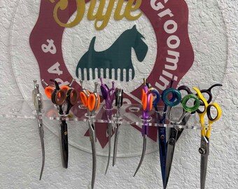 Petstylist Grooming paws Beauty Salon hundefrisor Scissors Holder Barber Shear Block Barber Shop Gift Tool Organizer custom logo dog groomer
