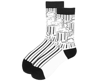 Cloudy Socks, Unisex Socks, Premium Cotton Socks, Novelty Socks, Perfect Gift for Men and Women