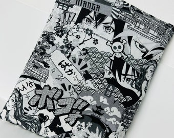 Funda de libro/manga - Manga en blanco y negro (formato de su elección)