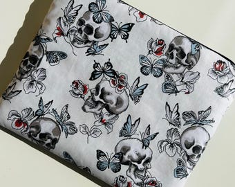 Custodia impermeabile per e-reader con cerniera - Dark Romance bianco