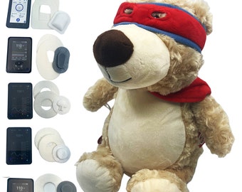 WarriorBuddy™ Diabetic Bear- Customize To Match Your Child's Diabetic Device
