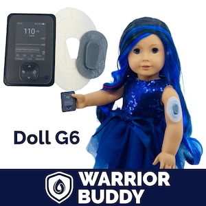 Doll Dexcom G6 Accessory Set – WarriorBuddy, 18-inch Doll-Doll Not Included