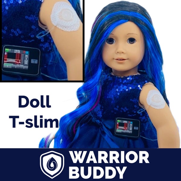 Tandem X2 Pump WarriorBuddy™  Accessory Set With Mini Overlay Patches for 18-Inch Doll Companions- Doll Not Included