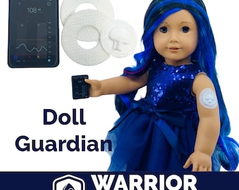 Medtronic Guardian CGM WarriorBuddy™  Accessory Set With Mini Overlay Patches for 18-Inch Doll Companions- Doll Not Included