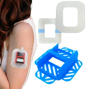 Reusable Wearable Tandem Mobi™ Mobi GripShield™ | 2 Sample Patches | Skin-Friendly Hypoallergenic Insulin Pump Protection | Durable & Secure