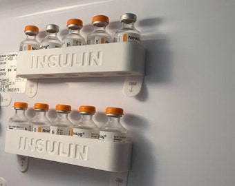 Novolog/Humalog Wall Mount Insulin Caddy (Qty 1)  For Refrigerator- Insulin Storage