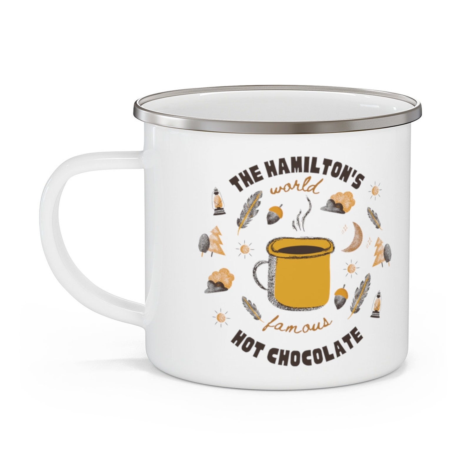 Camping Mug Enamel Mug Travel Mug 12 Oz Metal Mug With Etsy UK