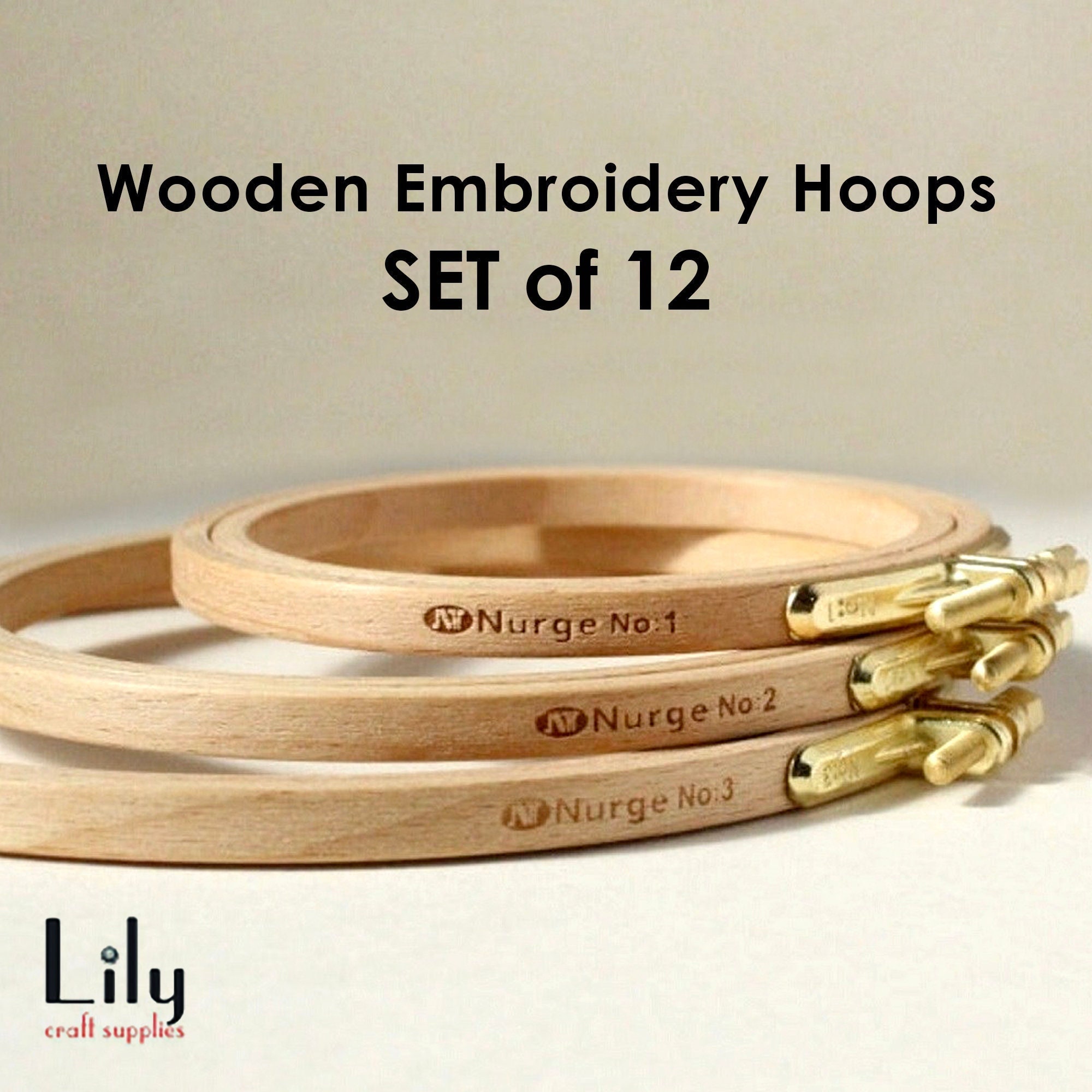 Nurge Embroidery Hoops, High Quality Wooden Frame, Embroidery Hoop Art,  Embroidery Hoop Frame, Hand Embroidered. 