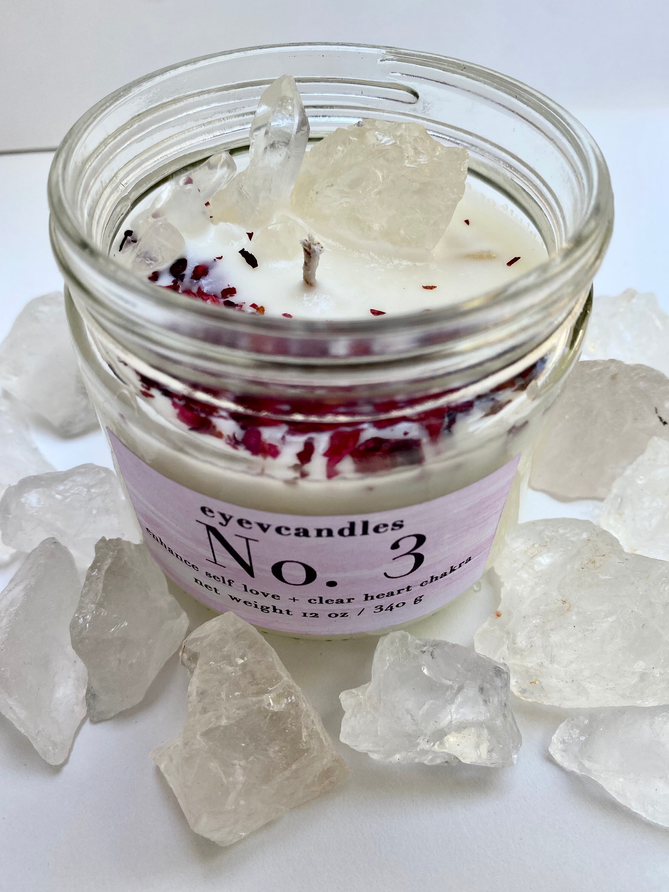 Positive Energy Candle Aromatherapy Candle Heart Chakra Clear Etsy