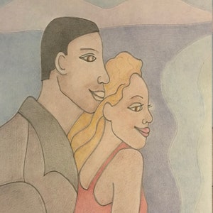 Black Love Black Art Love Art Couple Art Wall Art Digital Download