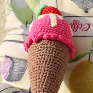 Ice cream crochet toy for kids | Handmade | Perfect gift | Present | Amigurumi toy | Knitted toys | Souvenir | Soft donuts| Gift for baby