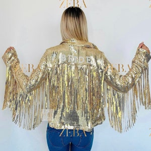 Gold store tassel jacket
