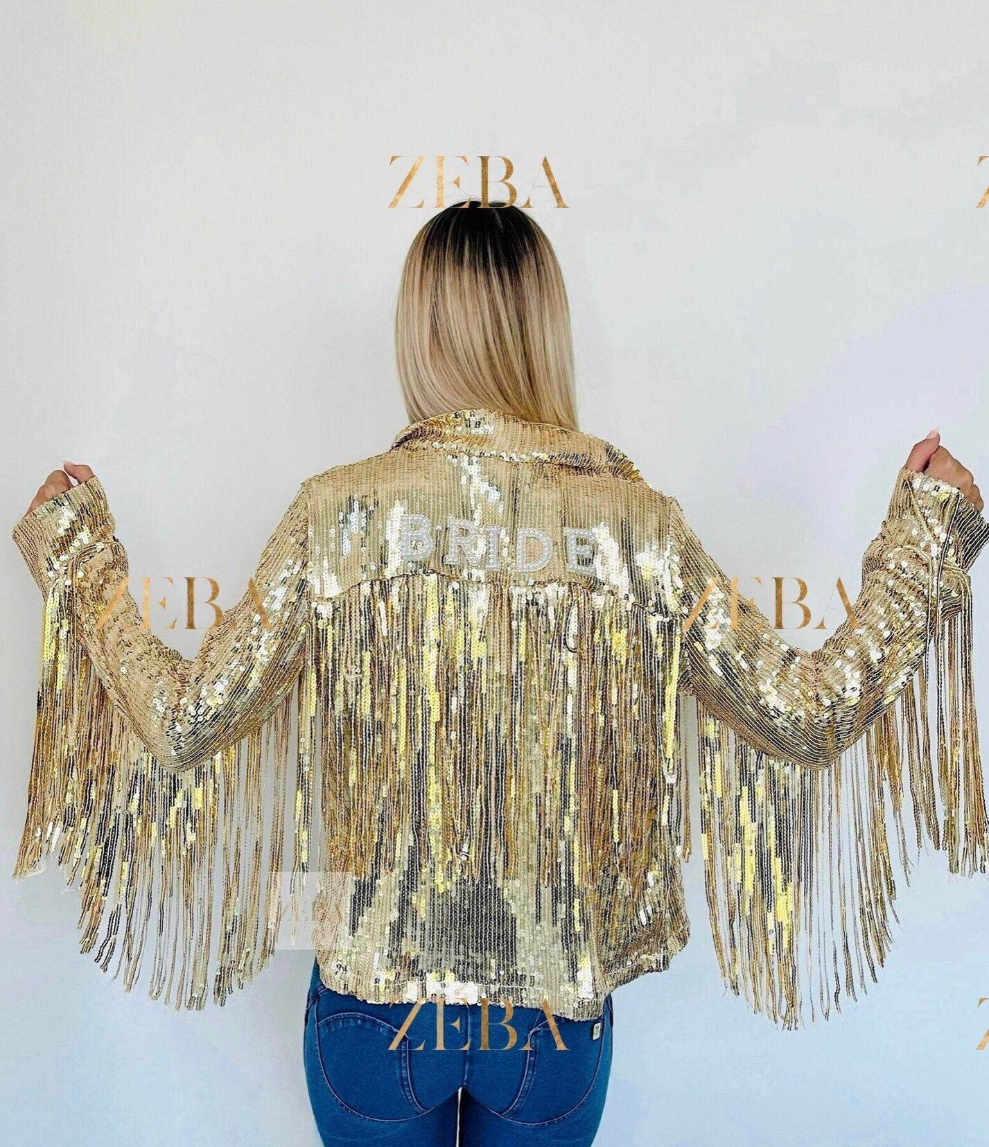 Glitter tassel deals jacket