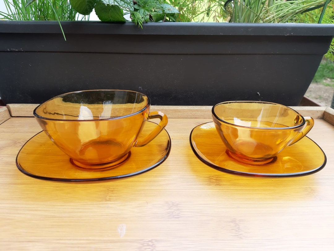 Lot De 6 Ramequins Vereco Vintage 1970 – Set Bols Orange Fabrication Française