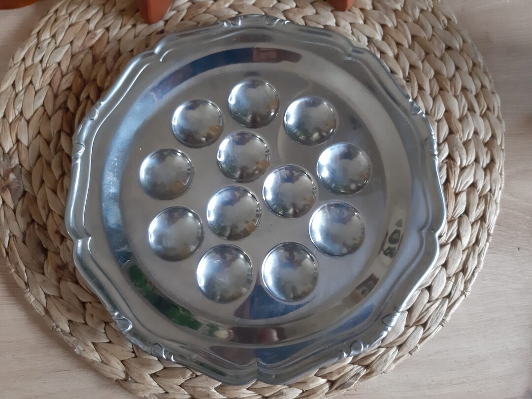 Plaques à Escargots En Aluminium Comebachome - 20 Pièces Avec 12 Compartiments, 6.7 Pouces